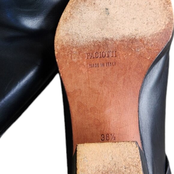 Cesare Paciotti leather slip-on shoes size 38.5 EU black - Picture 6 of 9